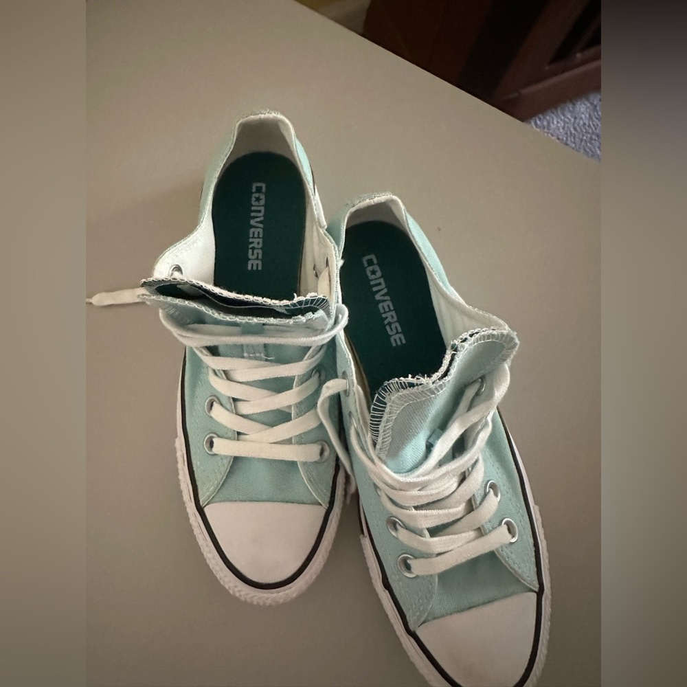 Tiffany Blue Converse - Picture 2 of 12